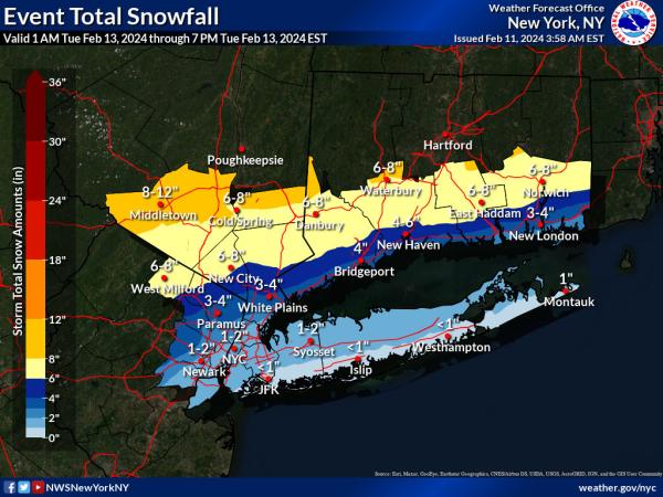 Snow Forecast 2-13-24