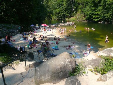 Silver Lake Beach in Summer