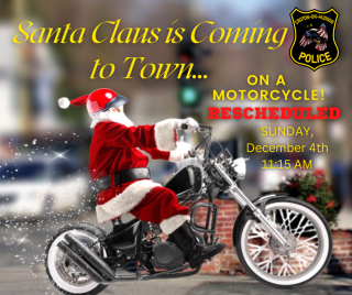 Santa on a Motorcycle