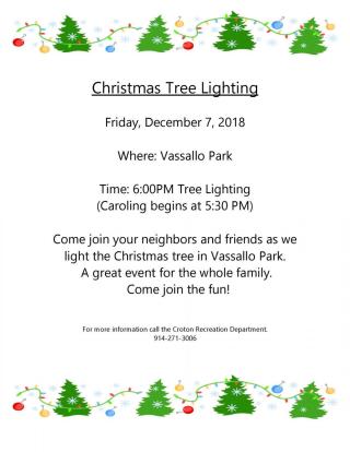 Tree Lighting Flyer 2018