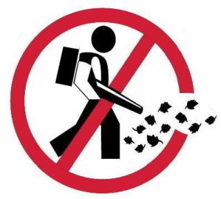 No Gas Powered Leaf Blowers