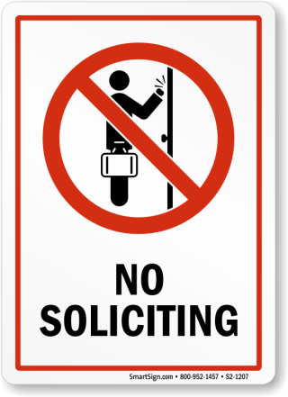 No Soliciting 