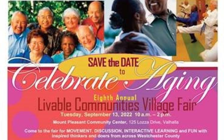 flyer promoting the Livable Communities Village Fair